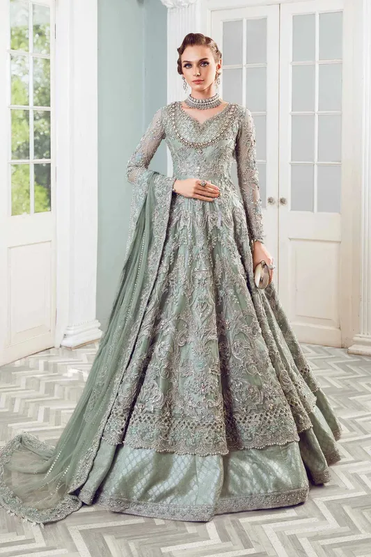 Maria B Chantrea gown in elegant silhouette – view 1 – Poshaq