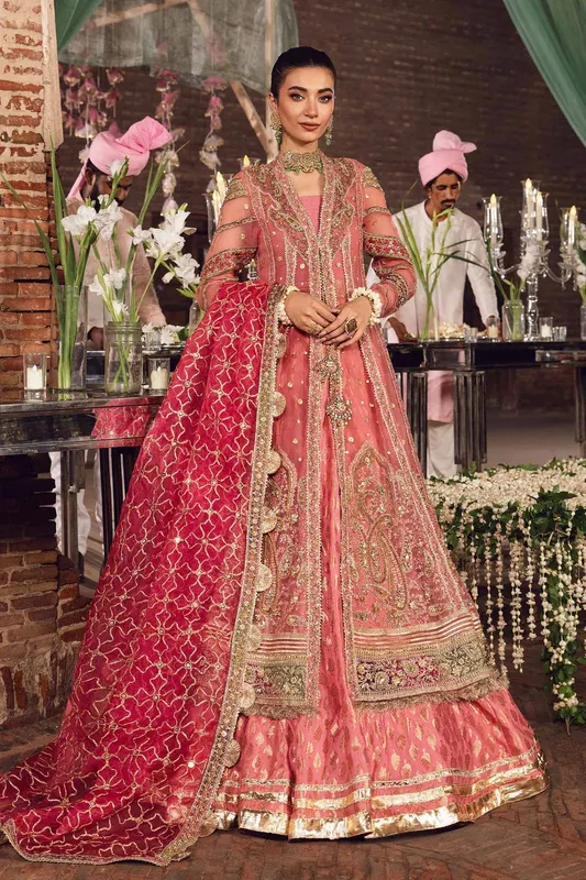 Maria B Bridal Couture Pink – view 1 – Poshaq