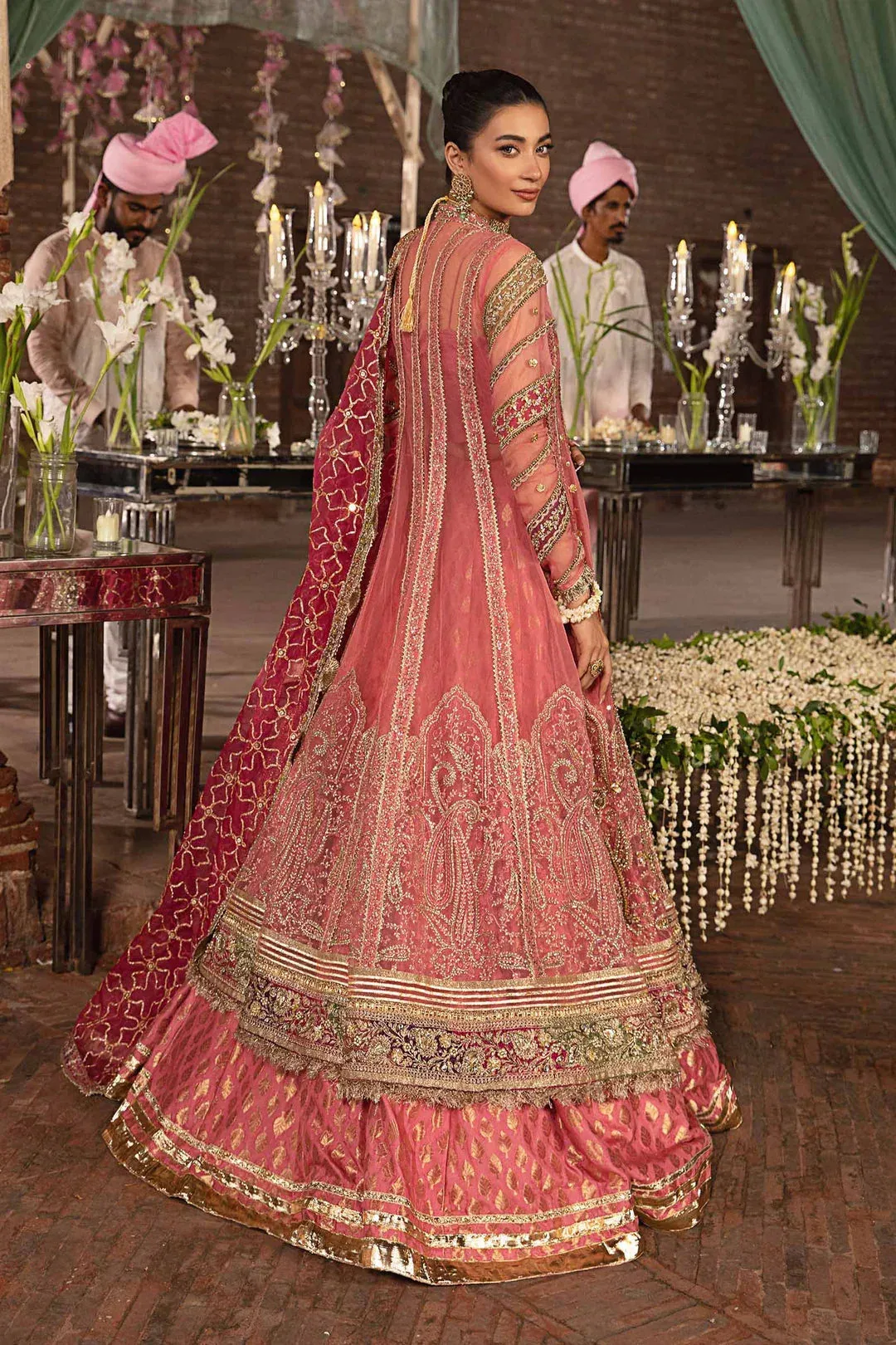 Maria B Bridal Couture Pink – view 2 – Poshaq