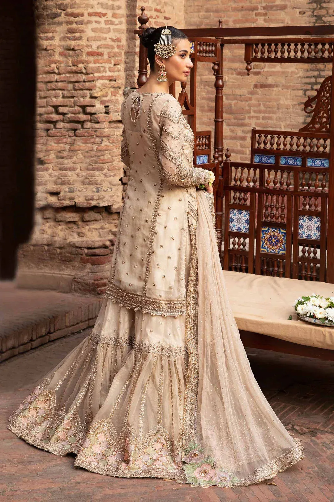 Maria B Bridal Couture Ivory – view 2 – Poshaq