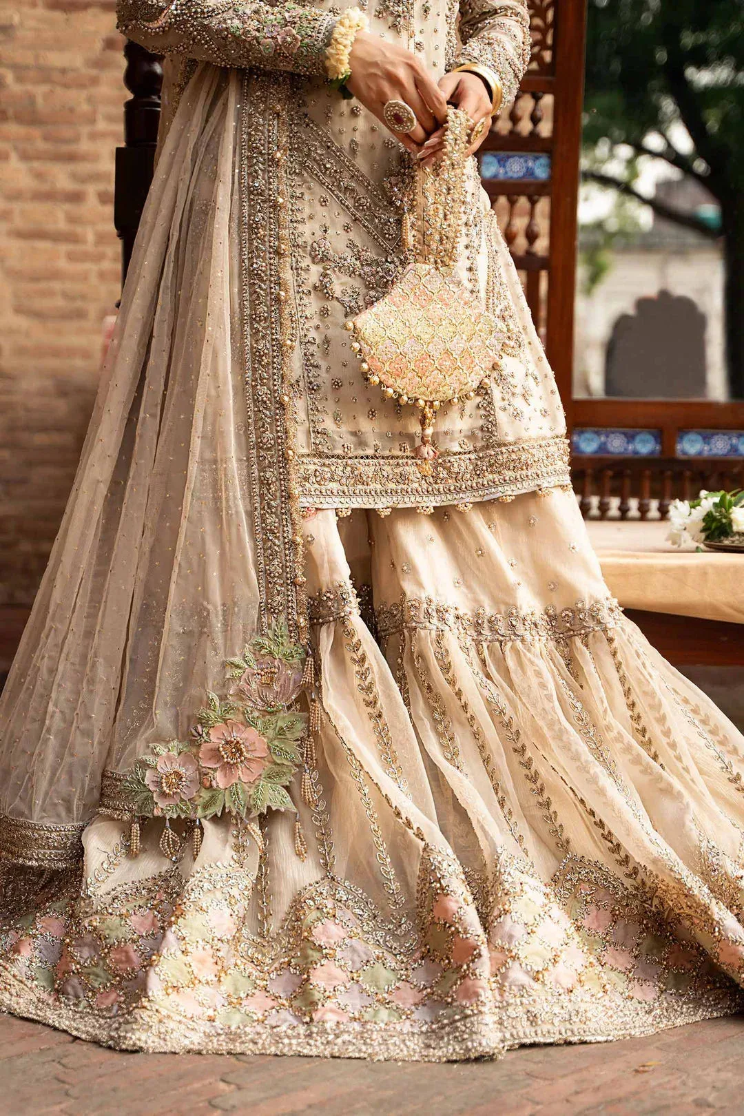 Maria B Bridal Couture Ivory – view 5 – Poshaq