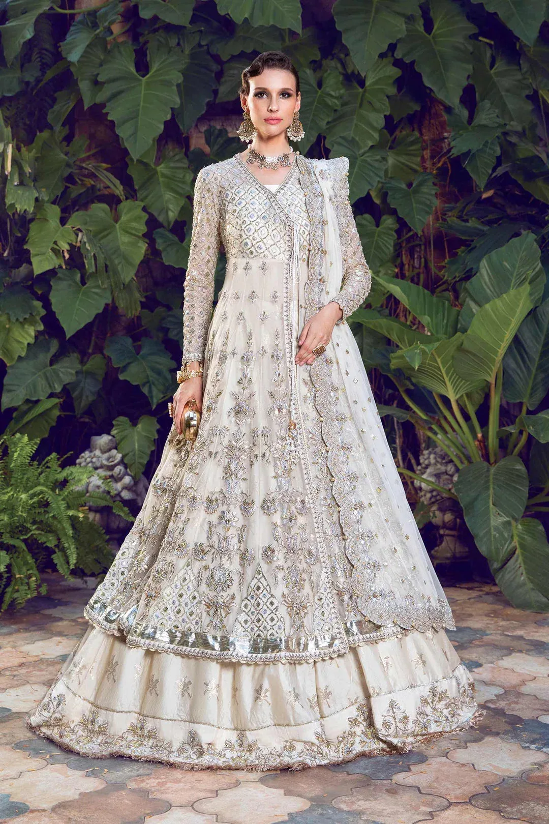 Maria B Bridal Couture White – view 1 – Poshaq