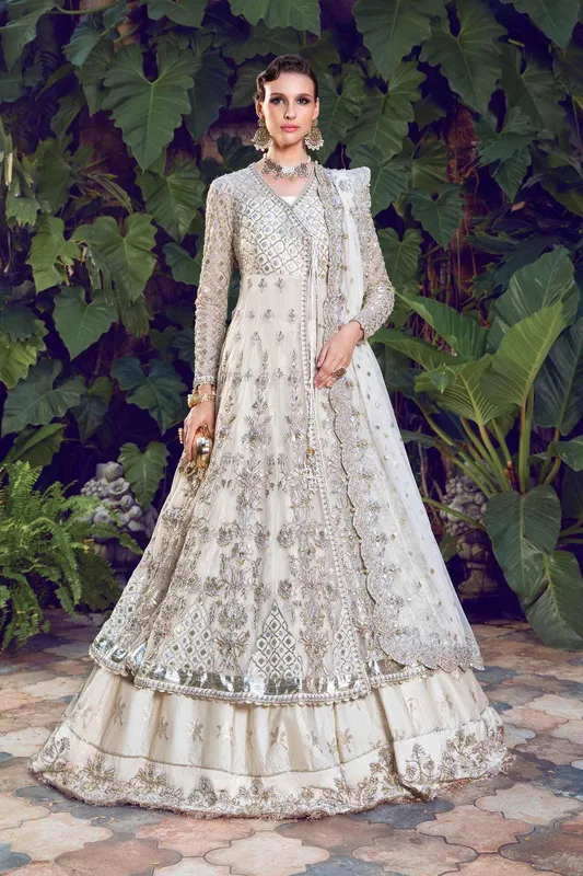 Maria B Bridal Couture White – view 1 – Poshaq