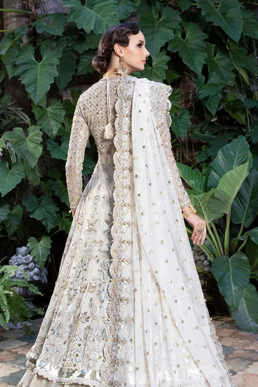 Maria B Bridal Couture White – view 2 – Poshaq