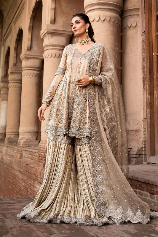 Maria B Bridal Couture Gold – view 1 – Poshaq