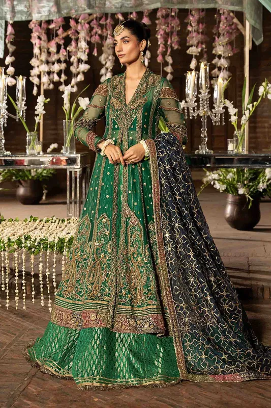 Maria B Bridal Couture Green – view 1 – Poshaq