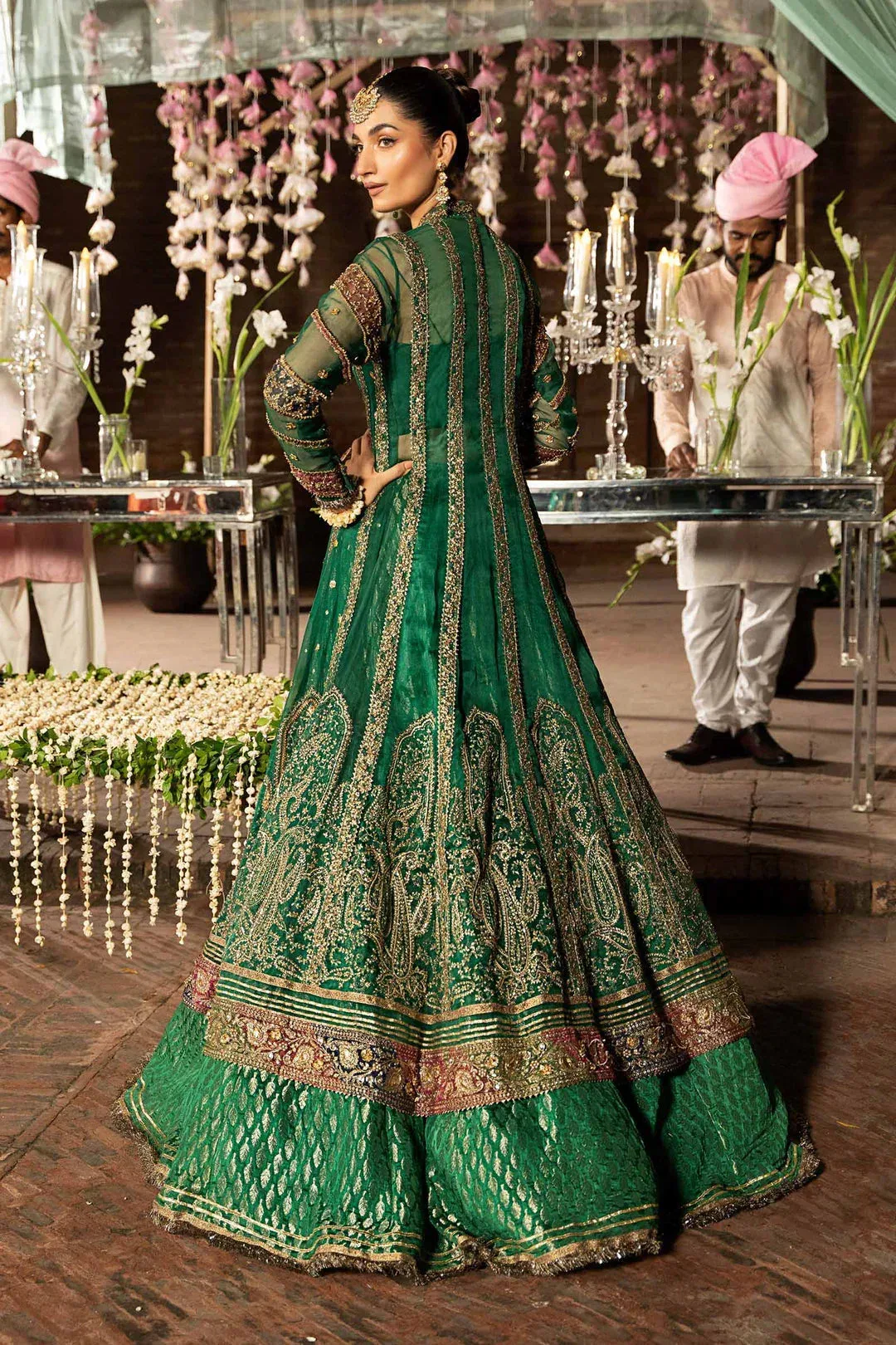 Maria B Bridal Couture Green – view 2 – Poshaq
