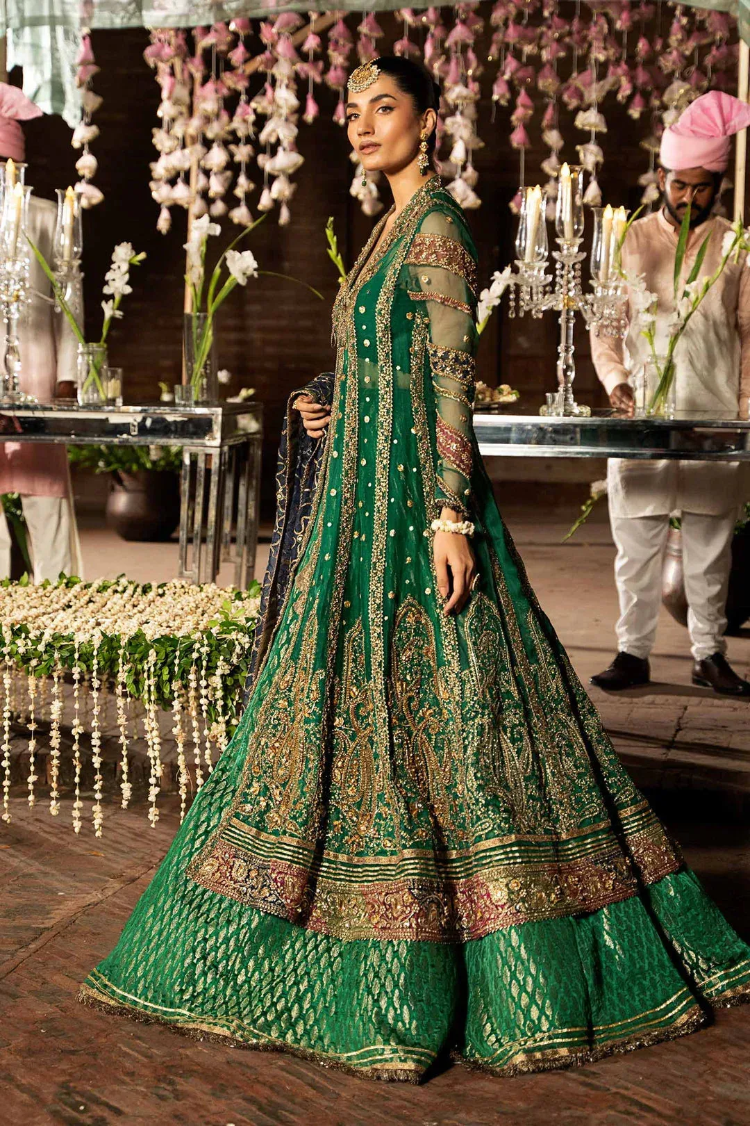Maria B Bridal Couture Green – view 4 – Poshaq