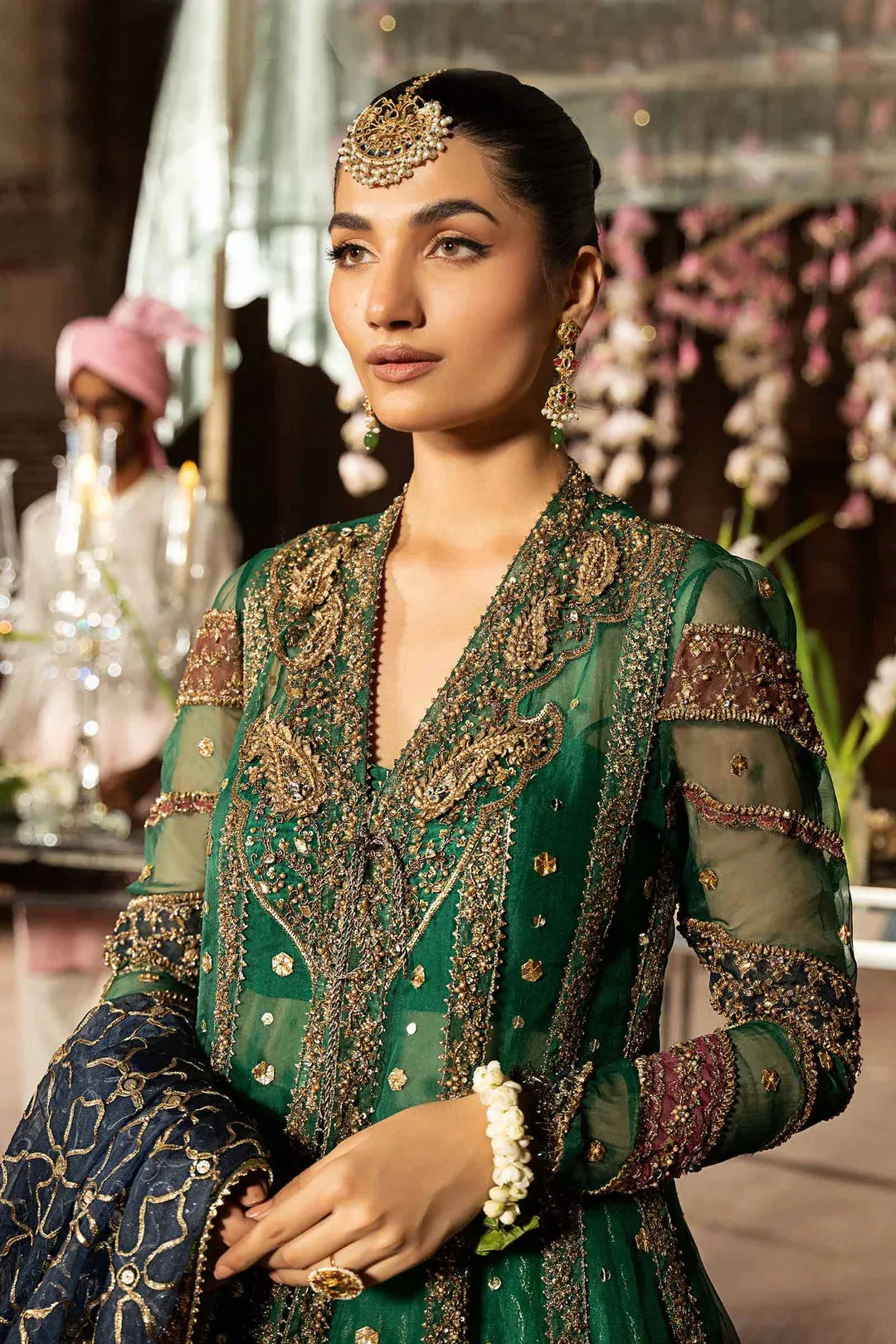 Maria B Bridal Couture Green – view 6 – Poshaq