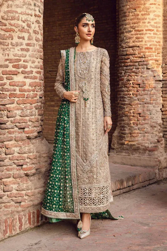 Maria B Bridal Couture Ivory – view 1 – Poshaq