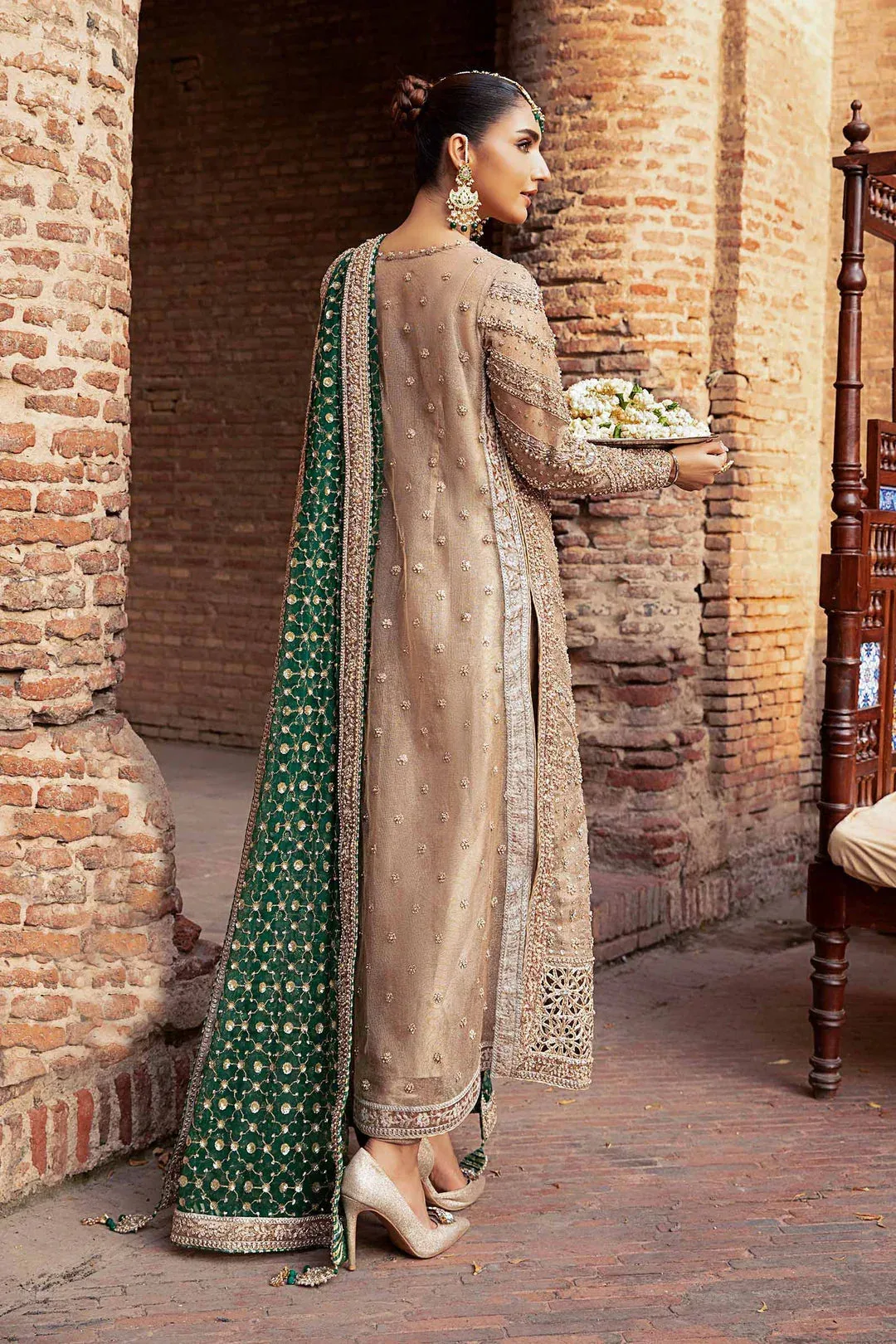 Maria B Bridal Couture Ivory – view 2 – Poshaq