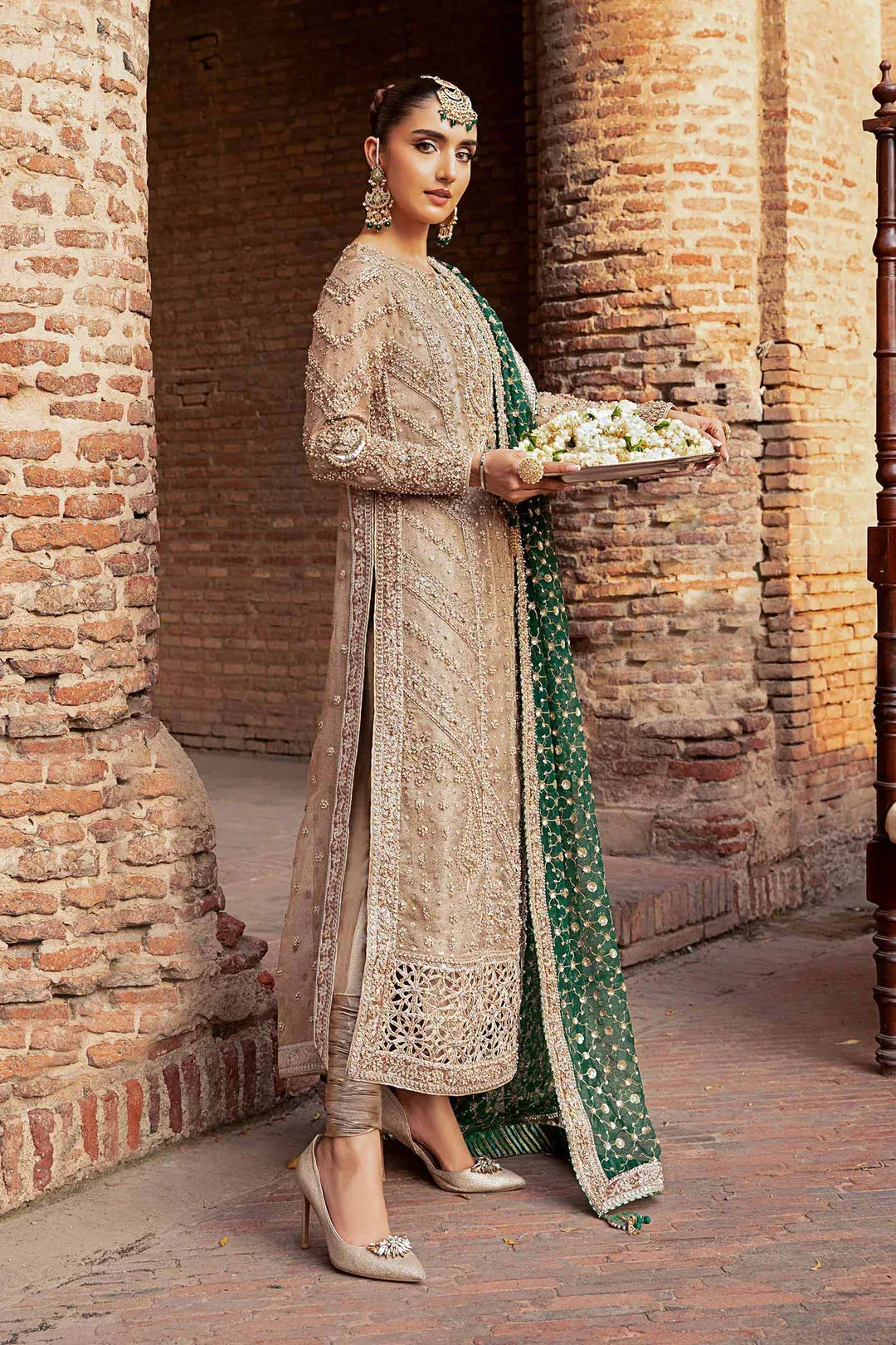 Maria B Bridal Couture Ivory – view 4 – Poshaq