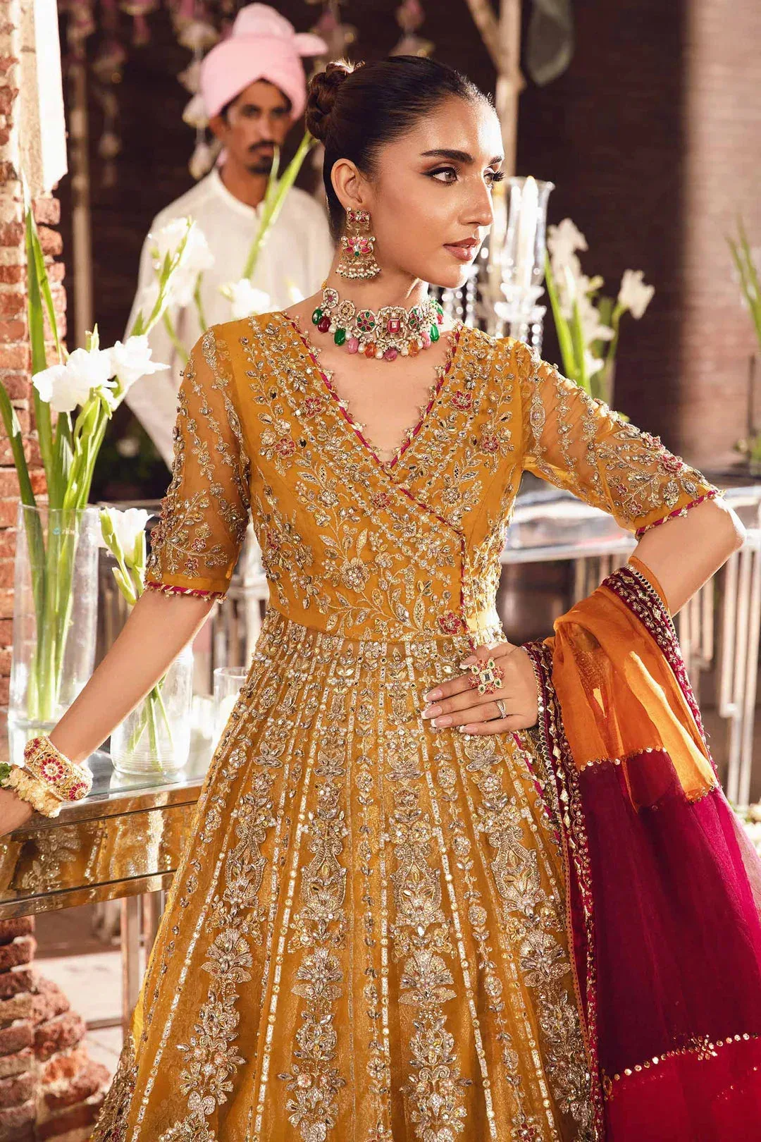 Maria B Bridal Couture Velvet – view 3 – Poshaq