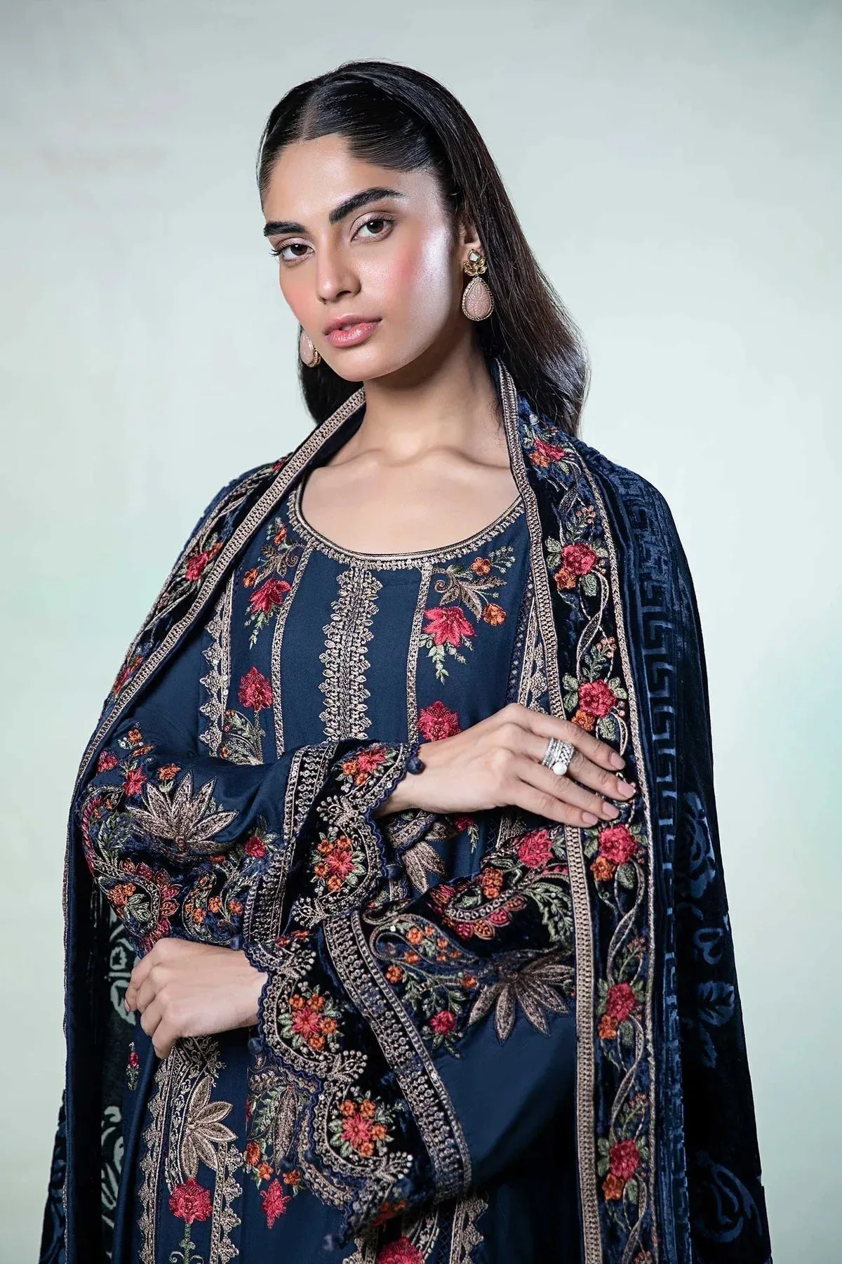 Maria B Casual Pret 2024 Blue Velvet – view 2 – Poshaq