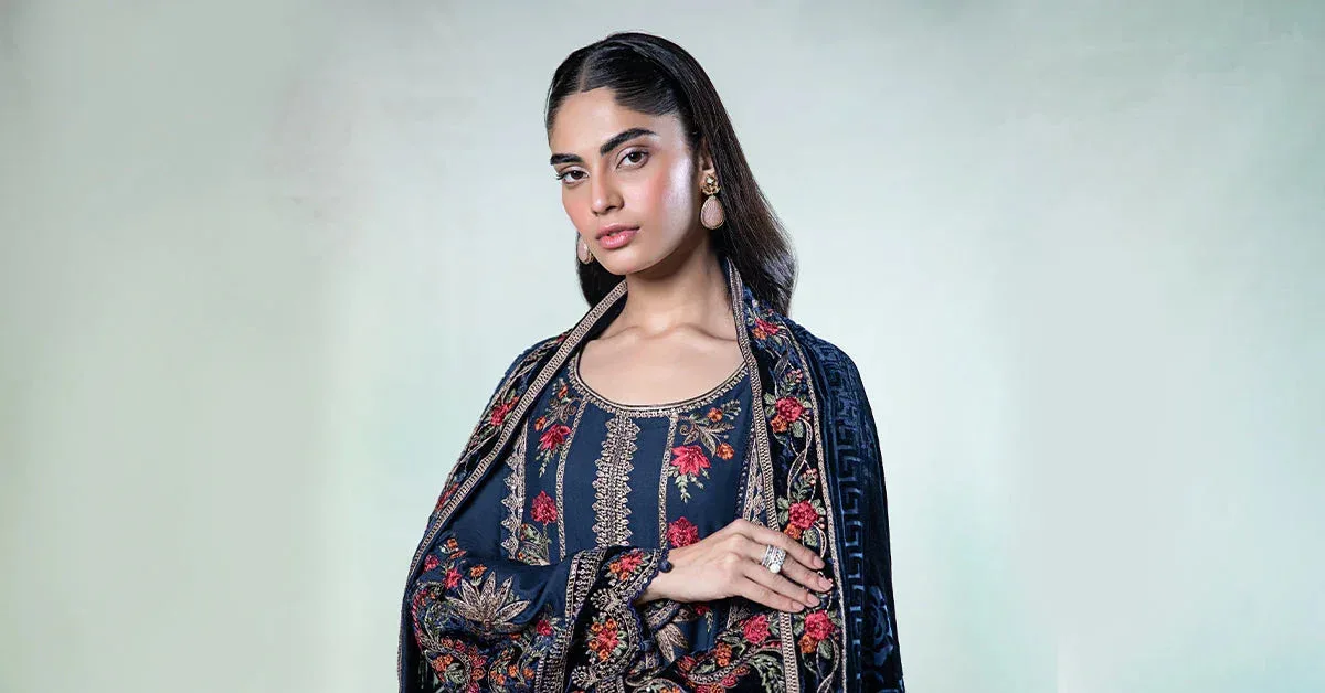 Maria B Casual Pret 2024 Blue Velvet – view 6 – Poshaq