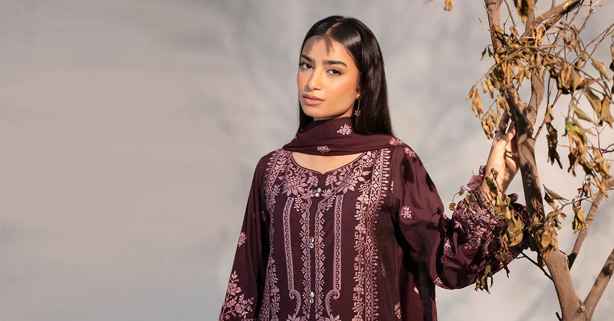 Maria B Casual Pret 2024 Brown Jacquard – view 6 – Poshaq