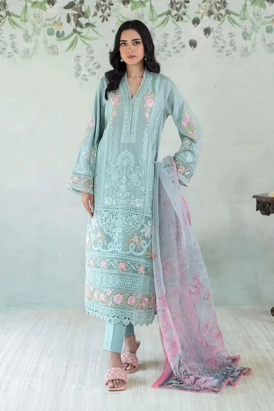 Maria B Casual Pret 2024 Organza – view 1 – Poshaq