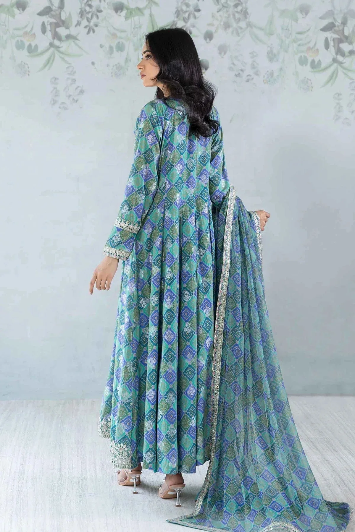 Maria B Casual Pret 2024 Green Jacquard – view 2 – Poshaq