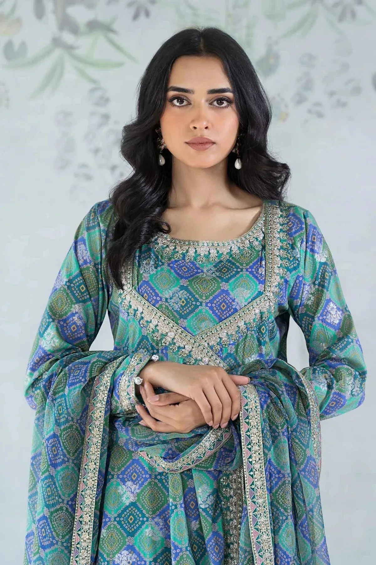 Maria B Casual Pret 2024 Green Jacquard – view 5 – Poshaq
