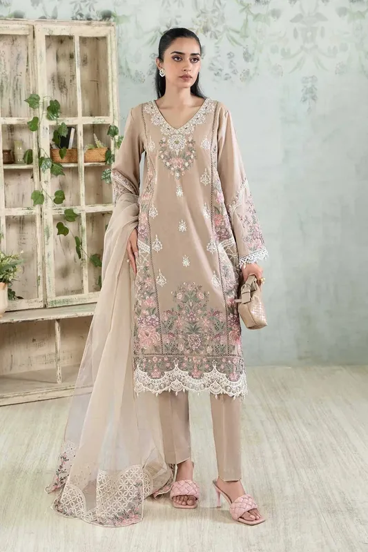 Maria B Casual Pret 2024 Organza – view 1 – Poshaq