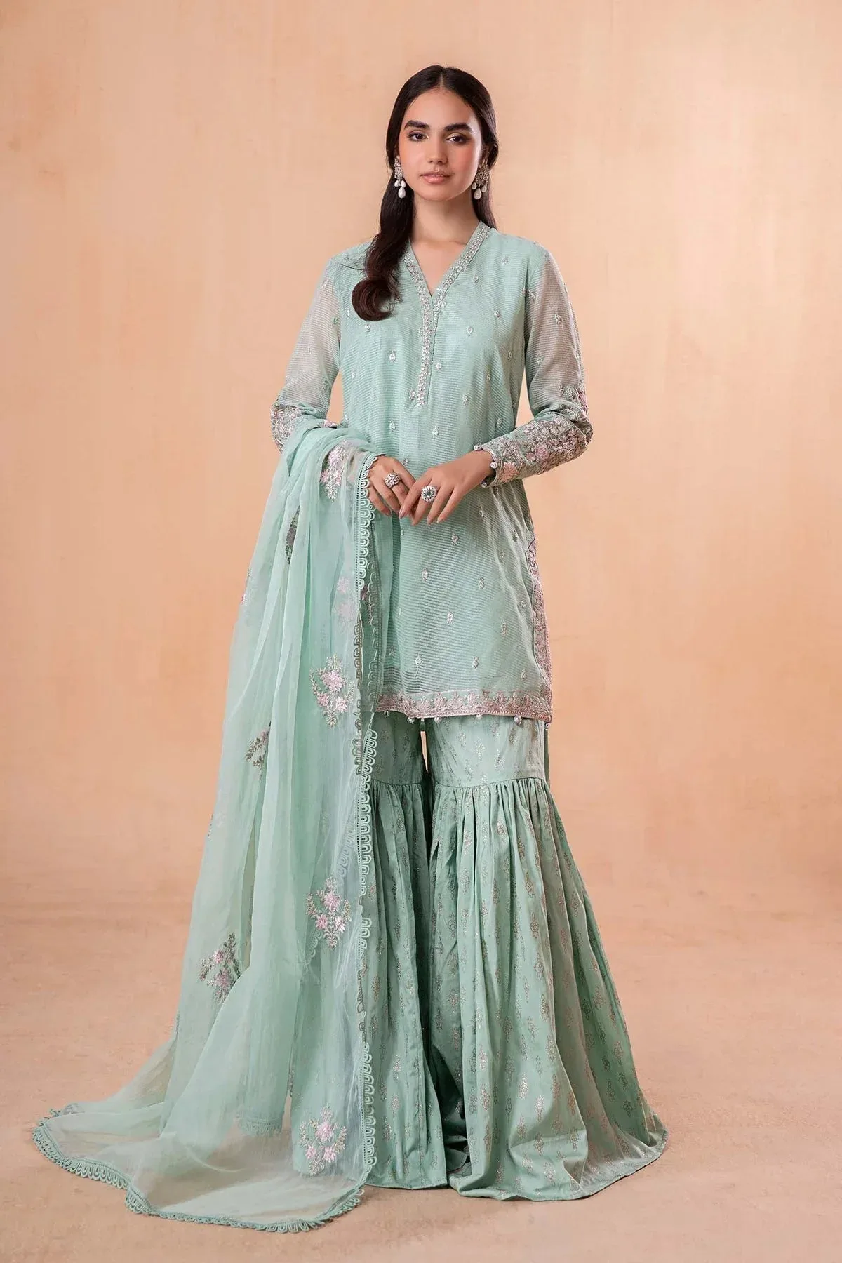 Maria B Casual Pret 2024 Organza – view 1 – Poshaq