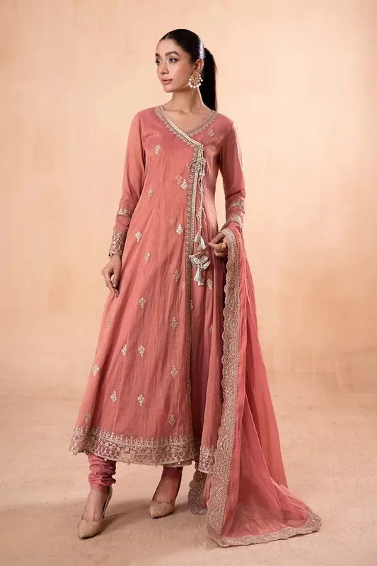 Maria B Casual Pret 2024 Pink Organza – view 1 – Poshaq