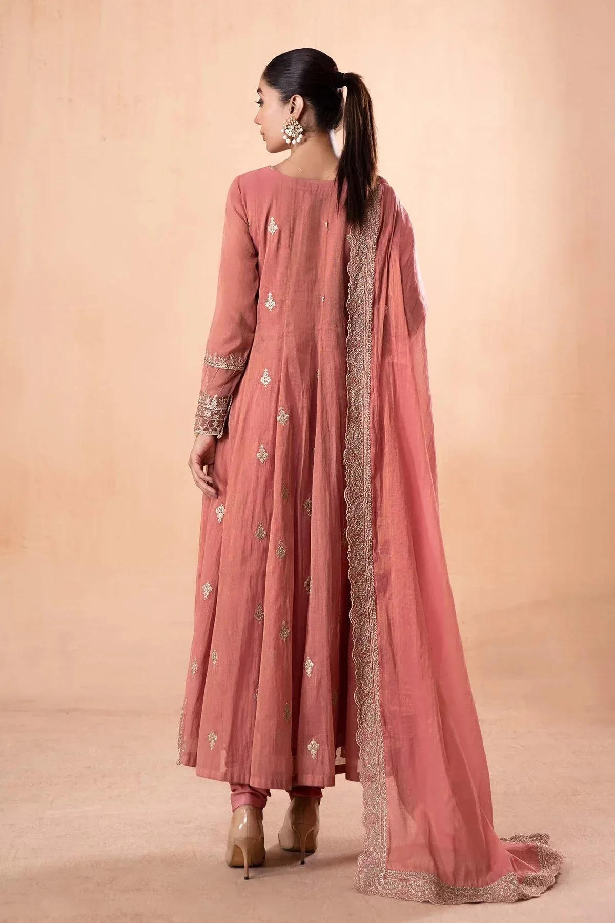 Maria B Casual Pret 2024 Pink Organza – view 2 – Poshaq