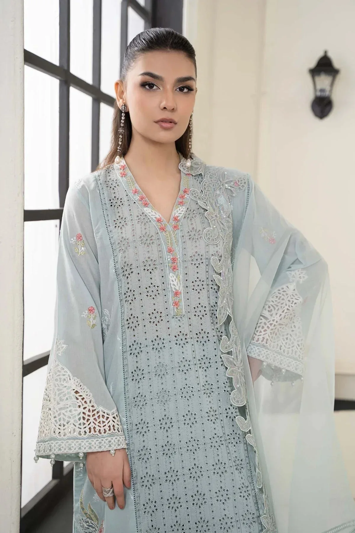 Maria B Casual Pret 2024 Organza – view 3 – Poshaq