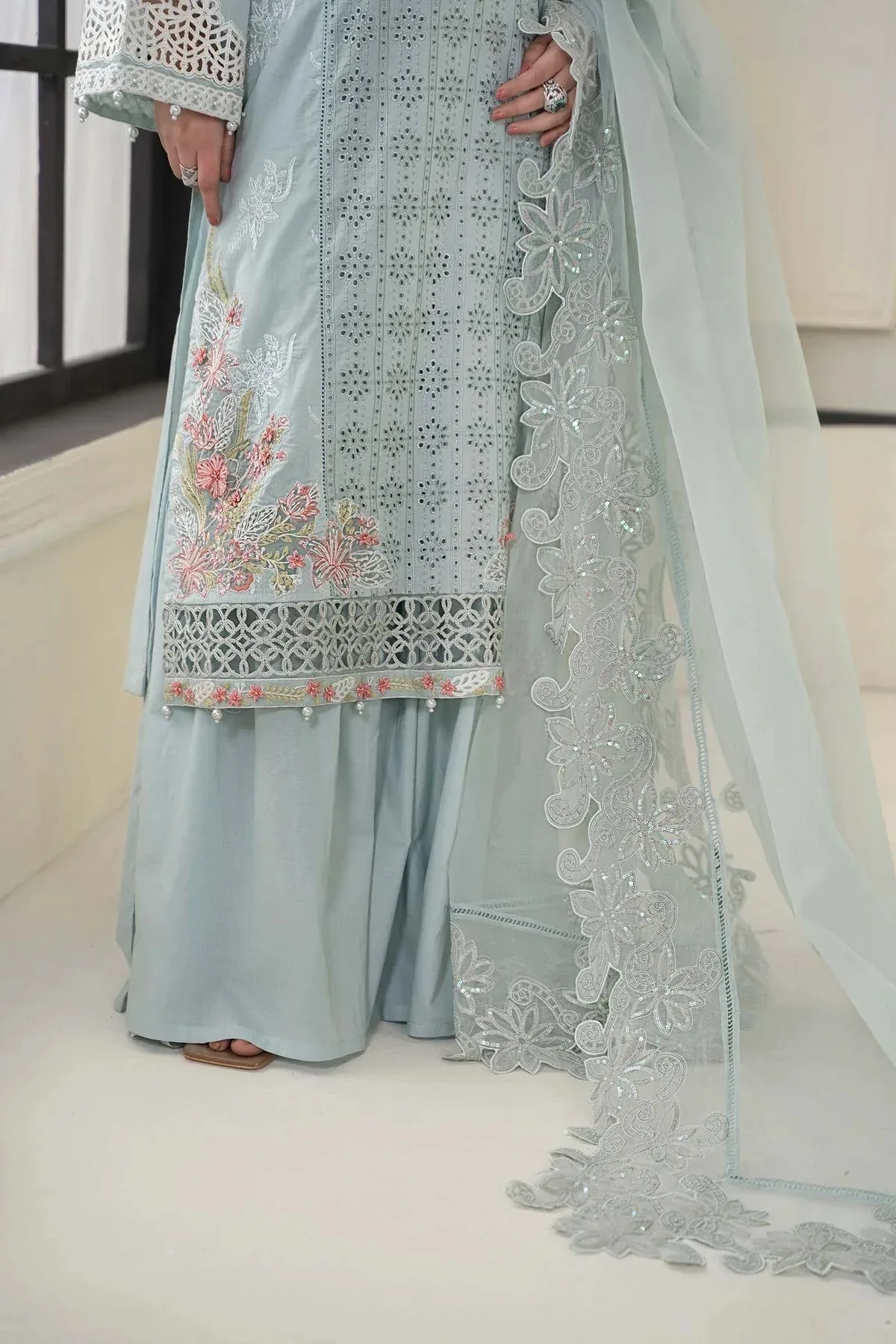 Maria B Casual Pret 2024 Organza – view 5 – Poshaq