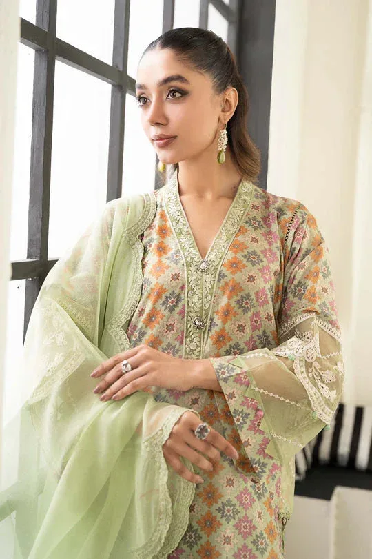 Maria B Casual Pret 2024 Green Cambric – view 3 – Poshaq