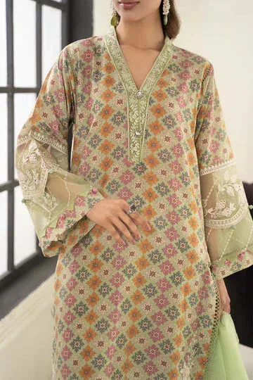 Maria B Casual Pret 2024 Green Cambric – view 4 – Poshaq