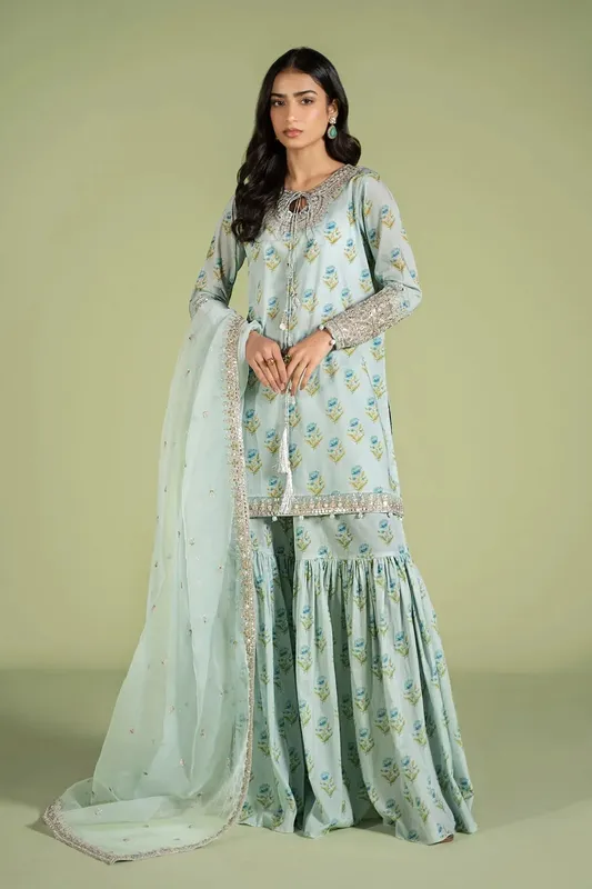 Maria B Casual Pret 2024 Organza – view 1 – Poshaq