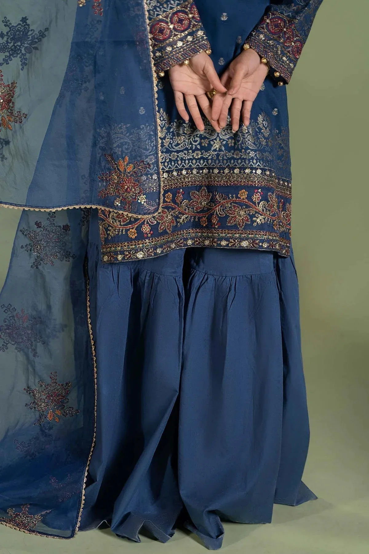 Maria B Casual Pret 2024 Blue Jacquard – view 6 – Poshaq