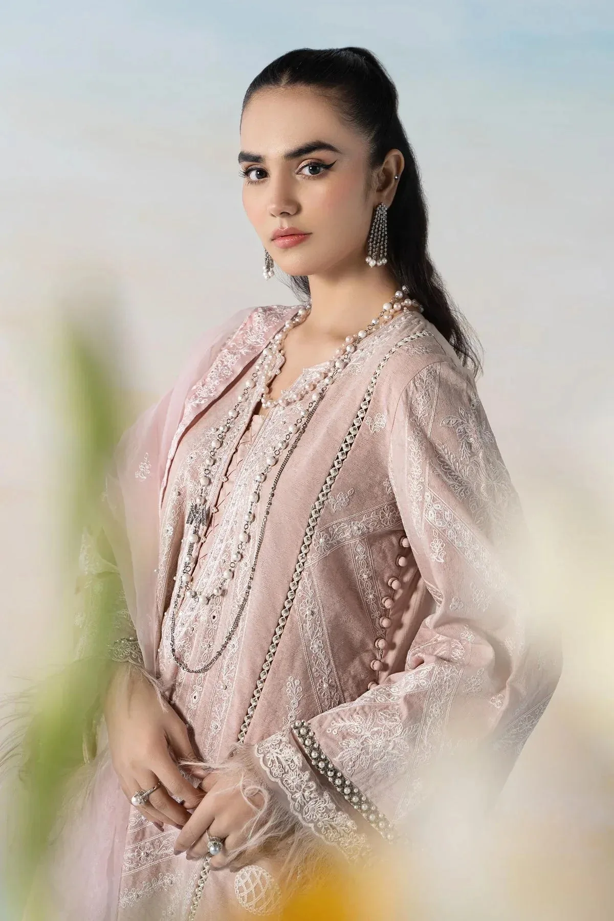 Maria B Casual Pret 2024 Pink Jacquard – view 6 – Poshaq