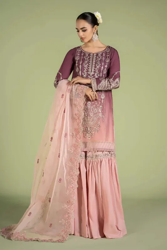 Maria B Casual Pret 2024 Organza – view 1 – Poshaq