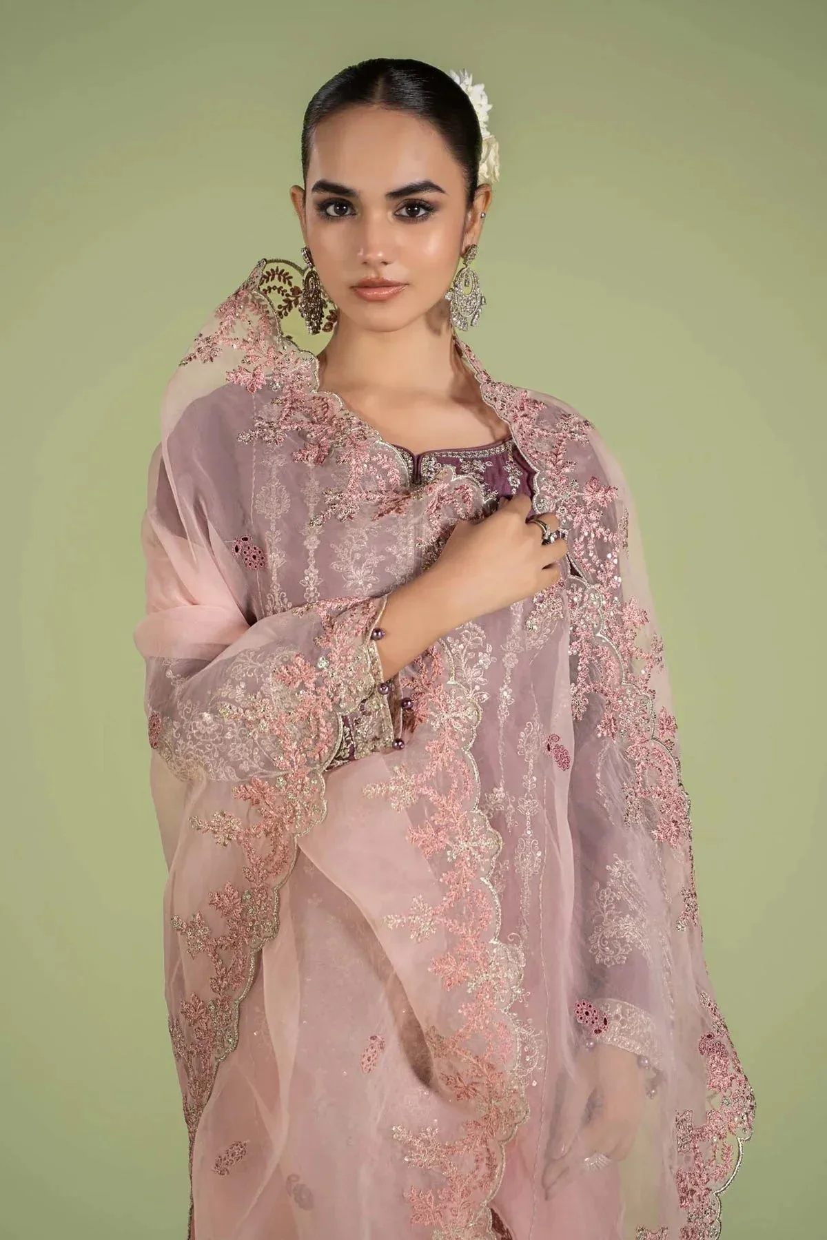 Maria B Casual Pret 2024 Organza – view 4 – Poshaq