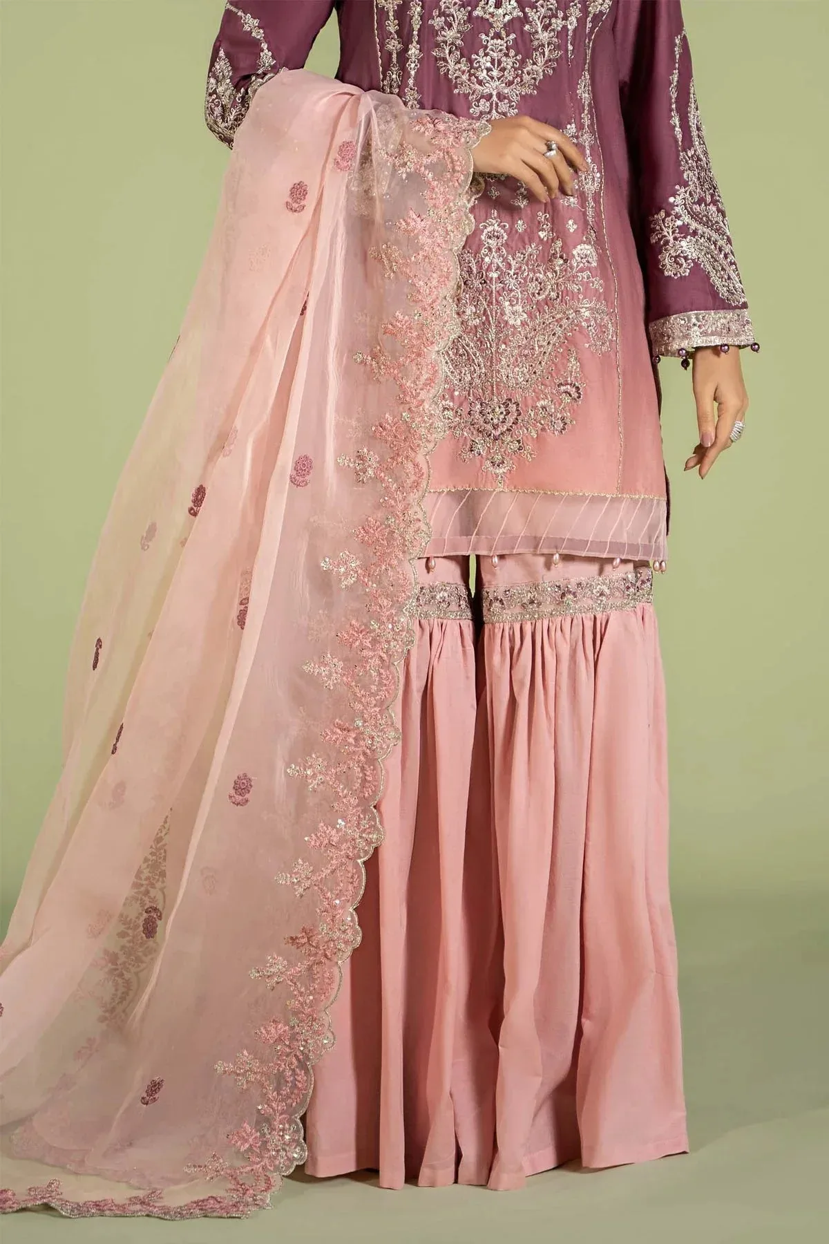 Maria B Casual Pret 2024 Organza – view 5 – Poshaq