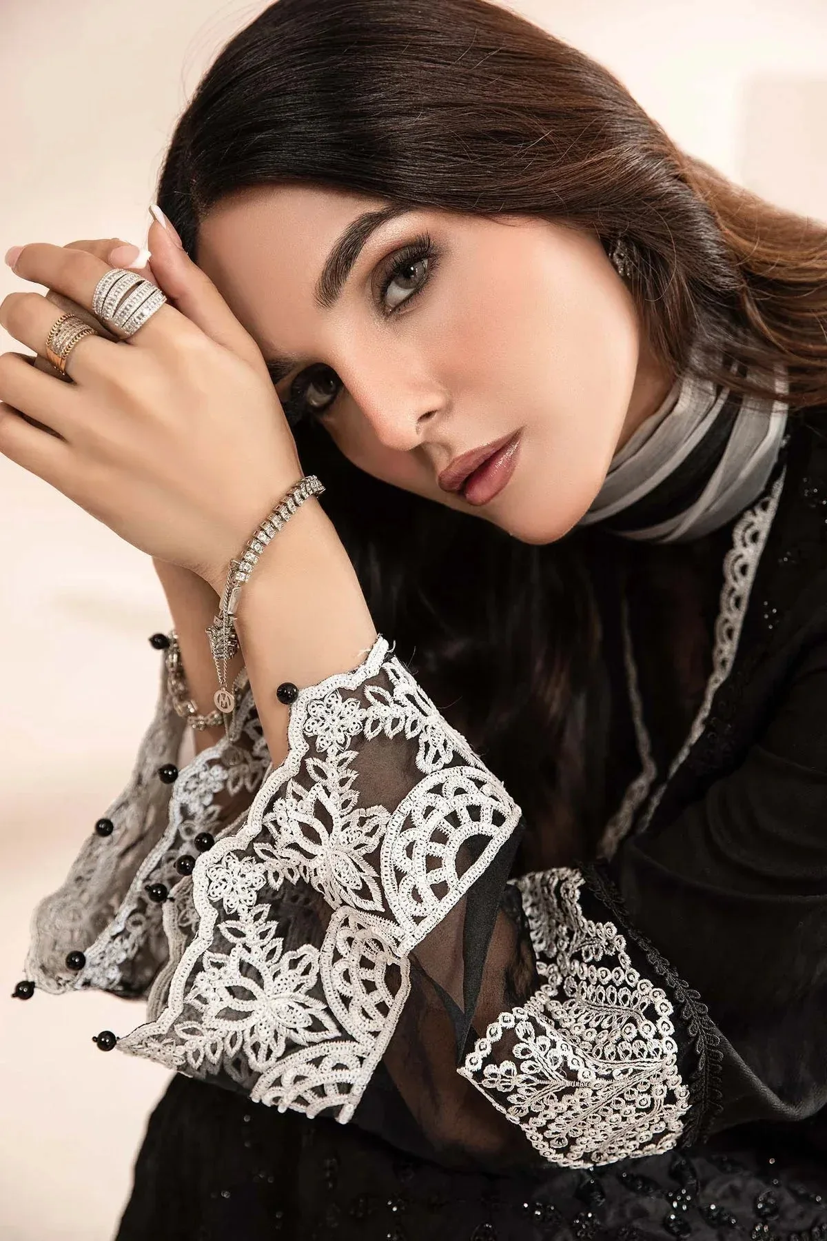 Maria B Casual Pret 2024 Black Jacquard – view 4 – Poshaq