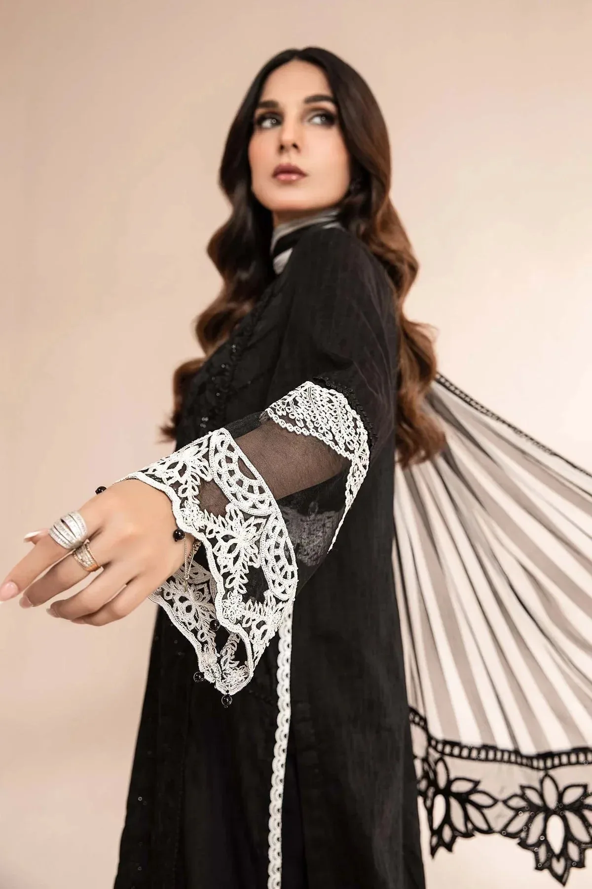 Maria B Casual Pret 2024 Black Jacquard – view 6 – Poshaq