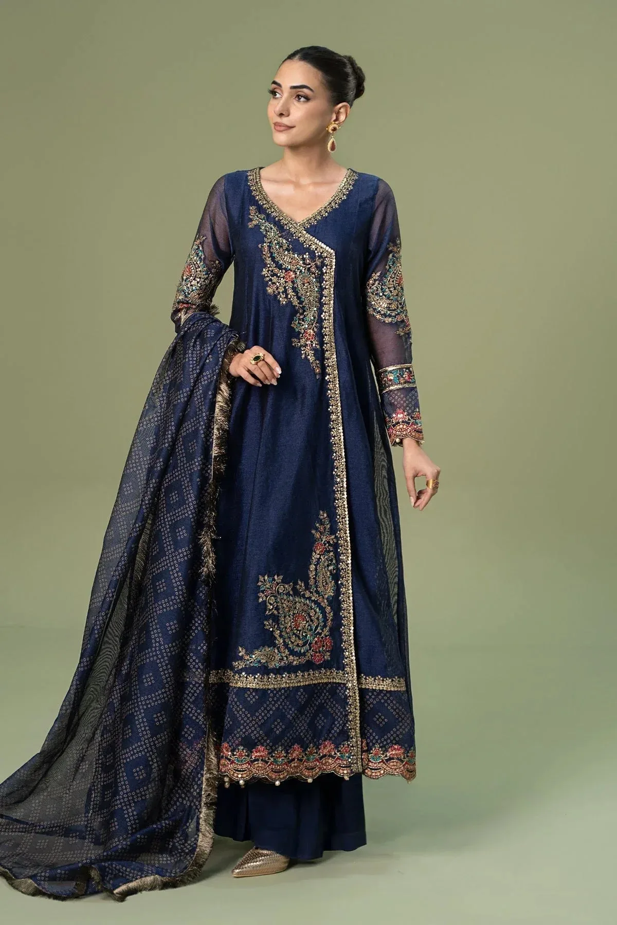 Maria B Casual Pret 2024 Blue Cotton – view 1 – Poshaq