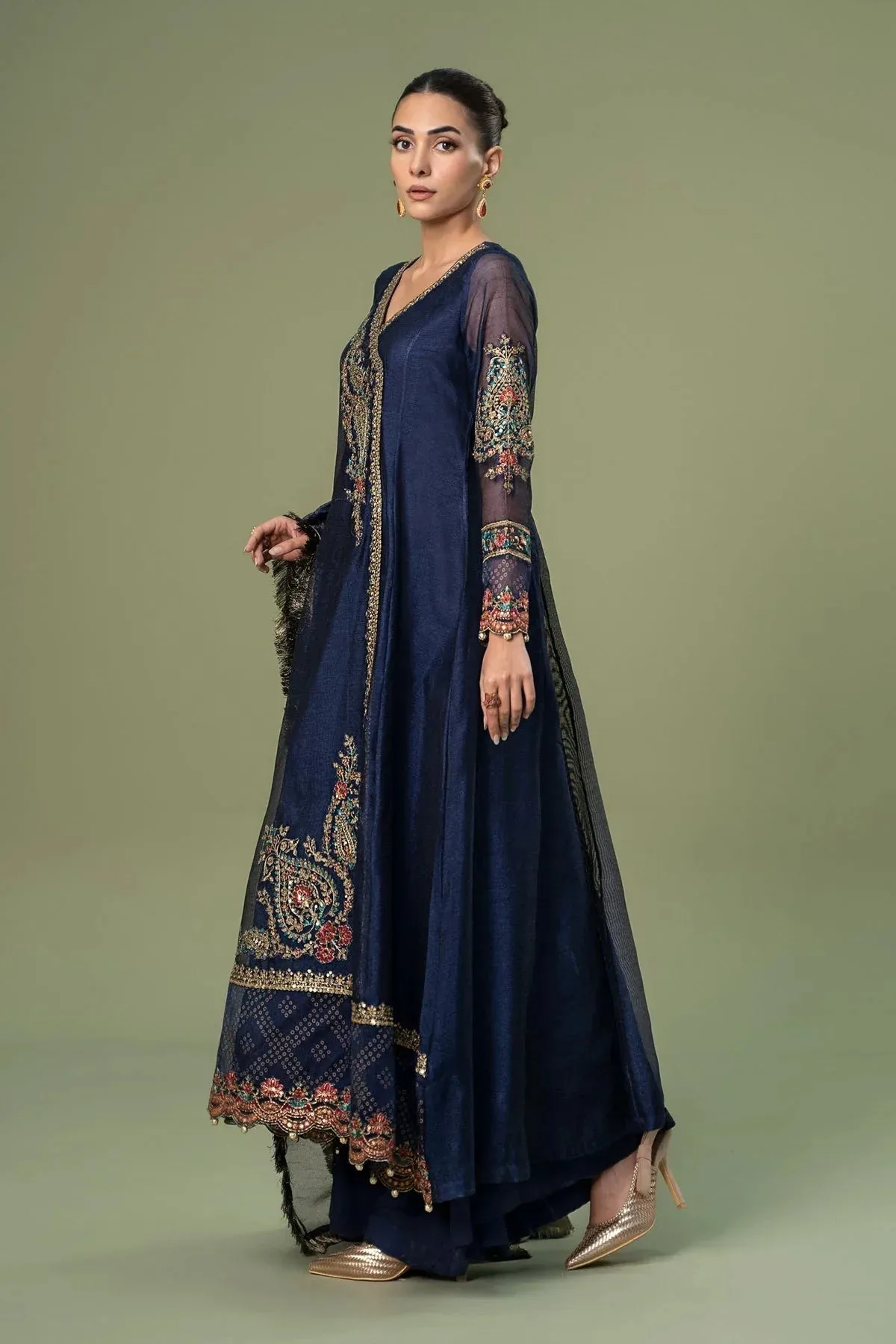 Maria B Casual Pret 2024 Blue Cotton – view 5 – Poshaq
