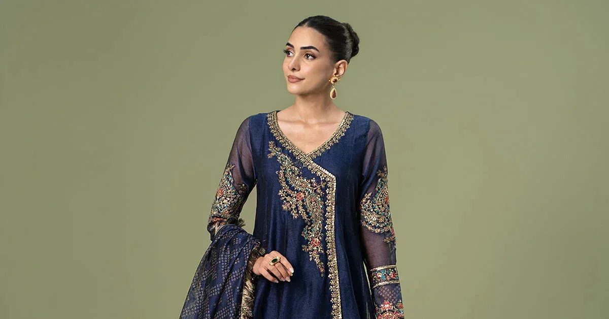 Maria B Casual Pret 2024 Blue Cotton – view 6 – Poshaq