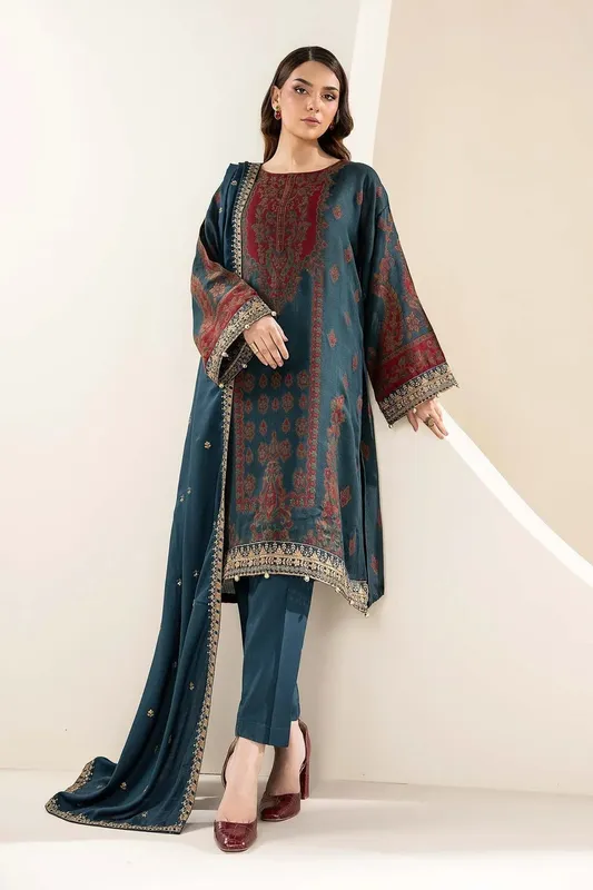 Maria B Casual Pret 2024 Blue Organza – view 1 – Poshaq