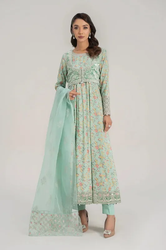 Maria B Casual Pret 2024 Organza – view 1 – Poshaq