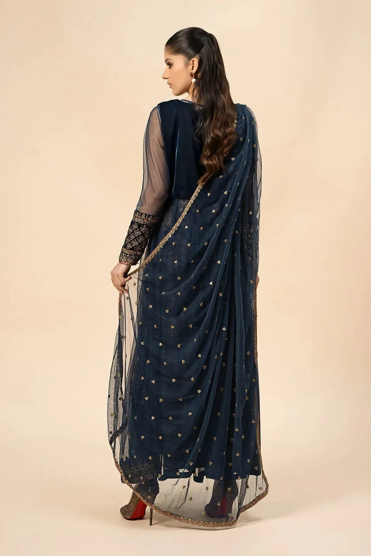 Maria B Casual Pret 2024 Blue Velvet – view 2 – Poshaq