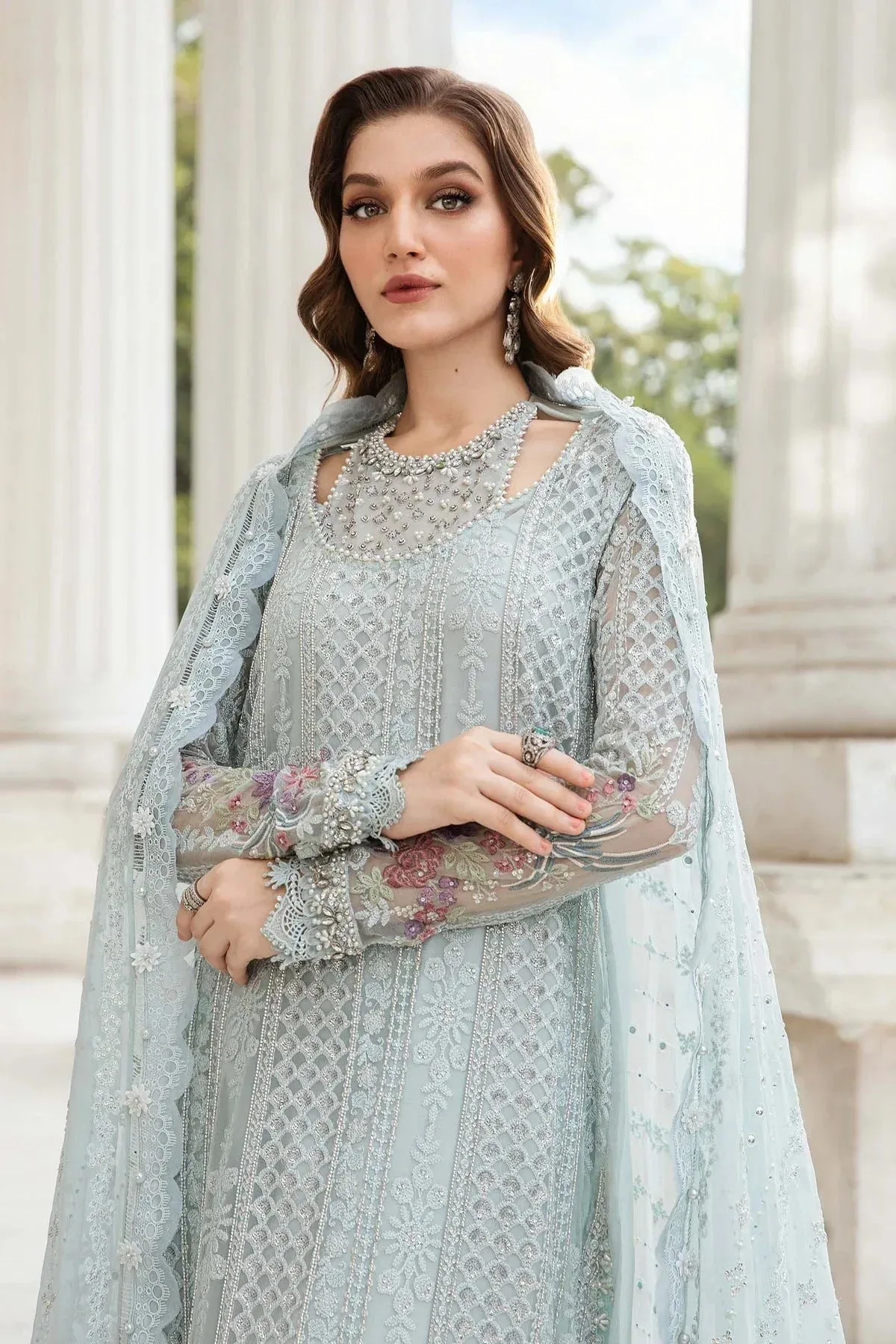 Maria B Chiffon Formals 24 Organza – view 7 – Poshaq