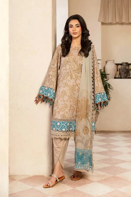 Maria B Eid Basic Lawn Organza – view 1 – Poshaq