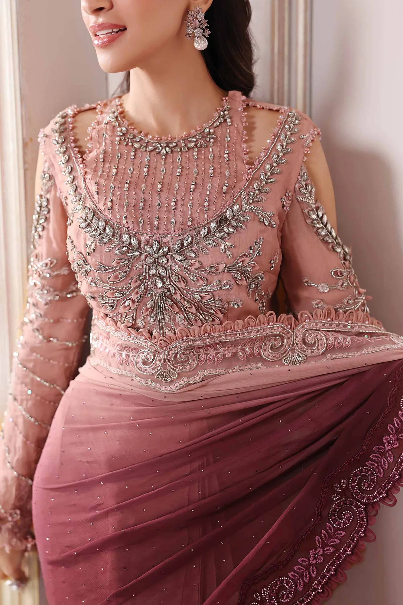 Maria B Embroidered 2025 Raw Silk – view 10 – Poshaq