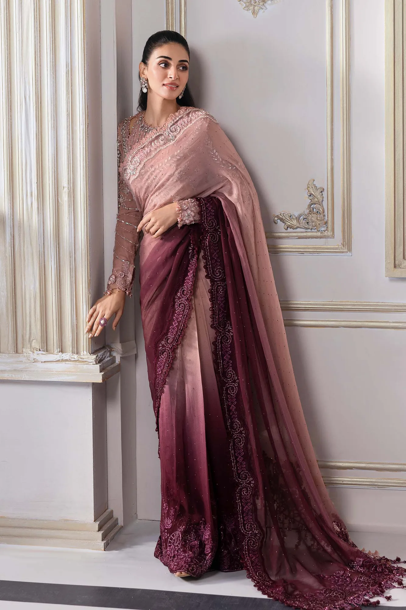 Maria B Embroidered 2025 Raw Silk – view 15 – Poshaq