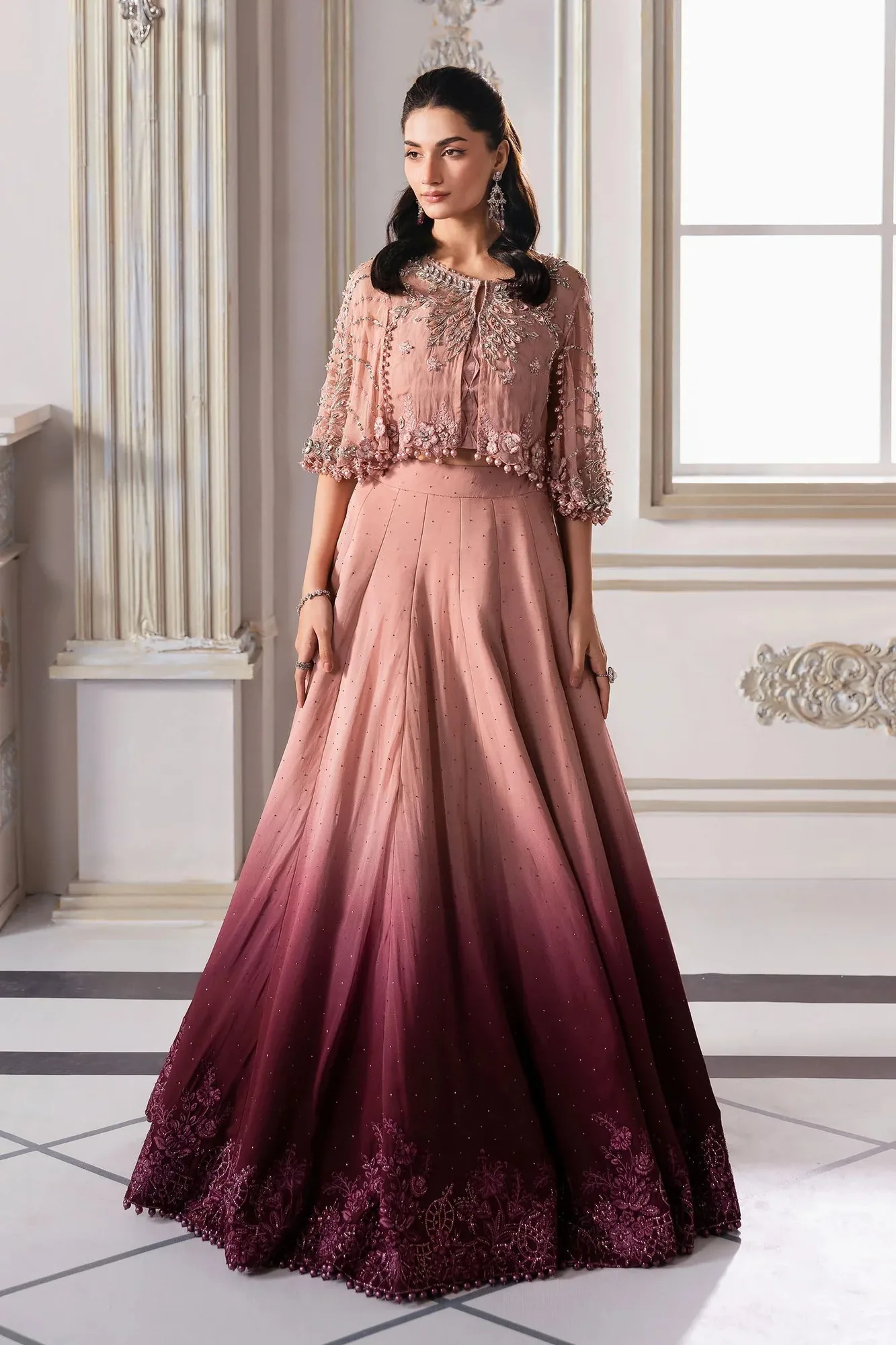 Maria B Embroidered 2025 Raw Silk – view 2 – Poshaq